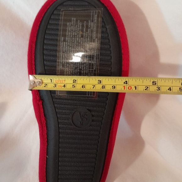 - Victoria Secret Red Pom Pom Slippers - Picture 2 of 8